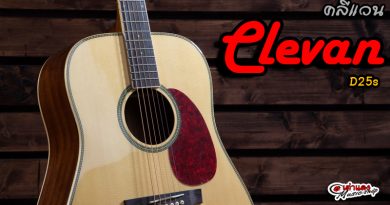 รีวิว กีต้าร์โปร่ง Clevan D25S  | เต่าแดง