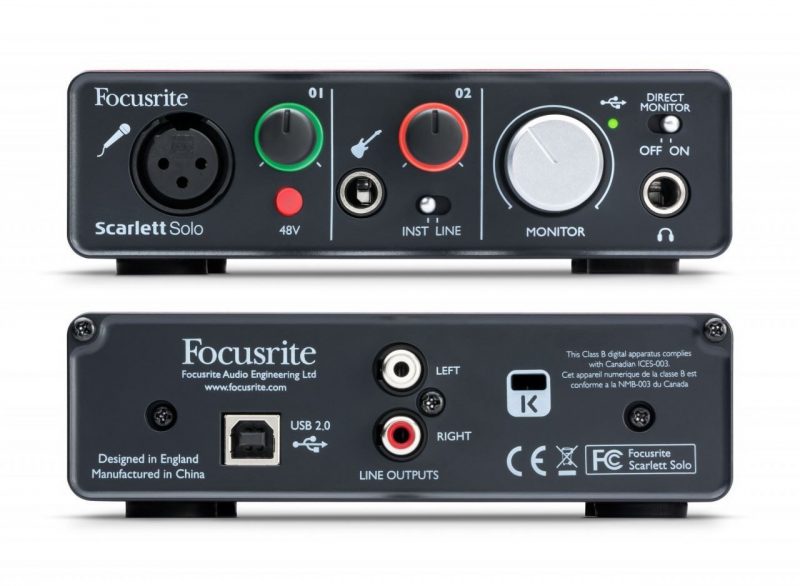 Sound Card Focusrite รุ่น Scarlett Solo
