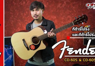 รีวิว กีต้าร์โปร่ง Fender CD-60S & โปร่งไฟฟ้า Fender CD-60SCE